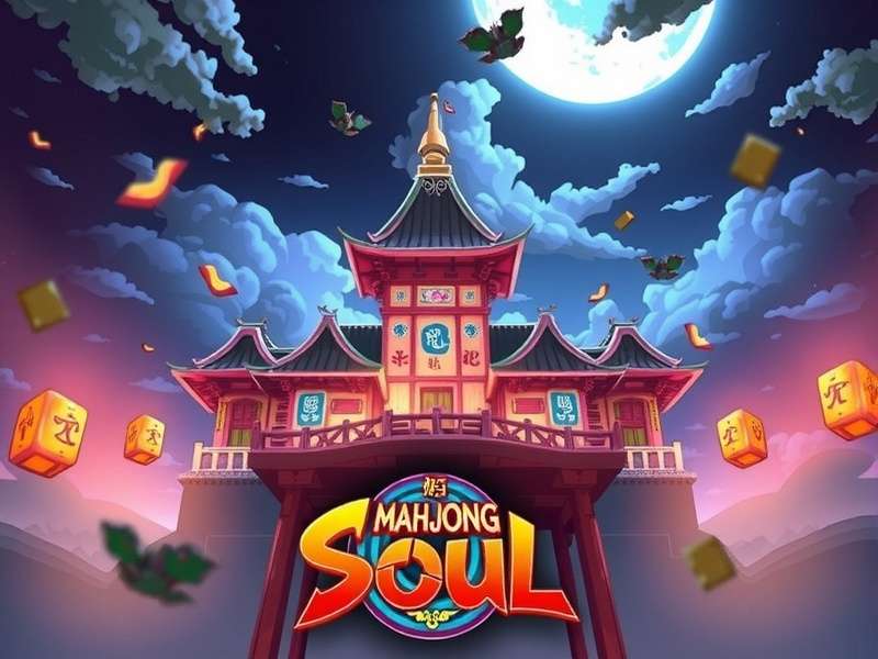 Mahjong Soul gameplay interface showing tiles and characters