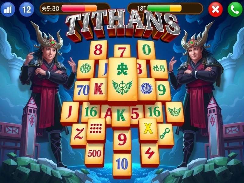 Professional Mahjong tiles arrangement showing winning hand