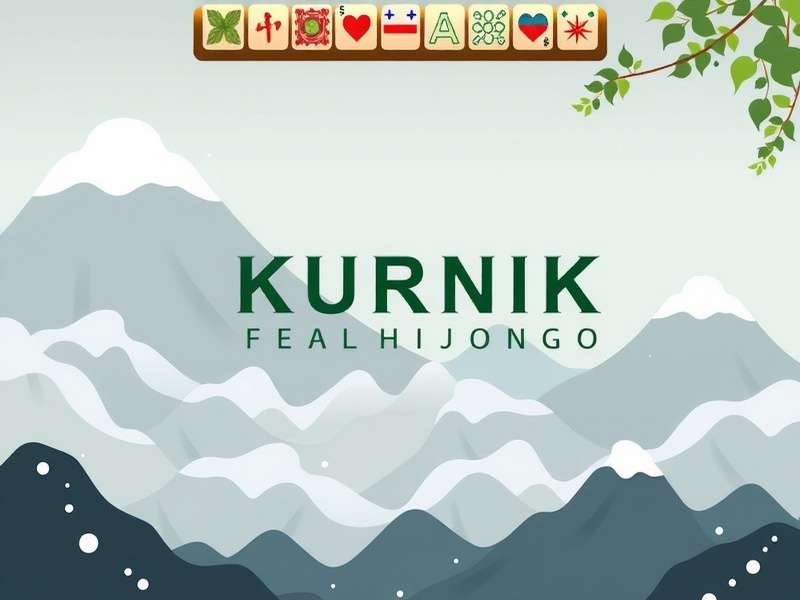 Screenshot of the Kurnik Mahjong online game interface showing tile matching