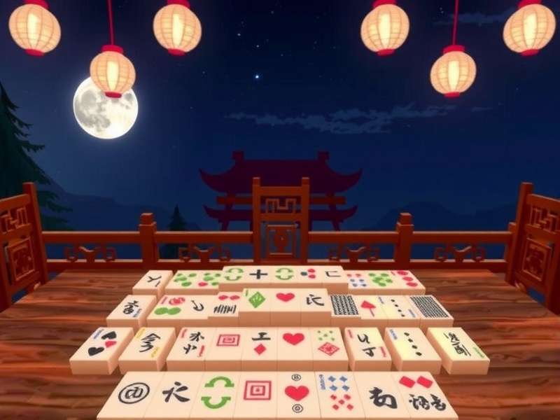 A group of diverse Indian players engaged in a competitive Mahjong game, focusing on the tiles