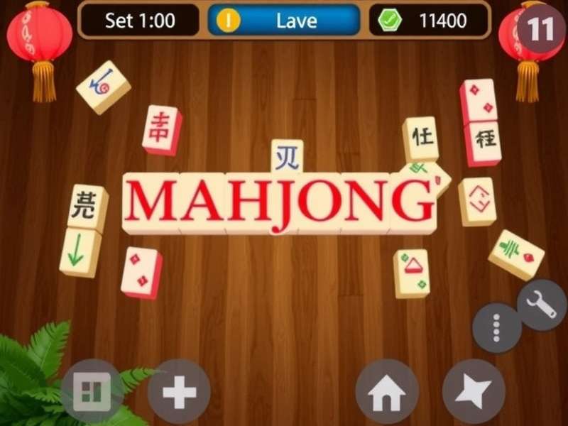 Mahjong Kostenlos Spielen – Free Mahjong game interface showing colorful tiles and game board