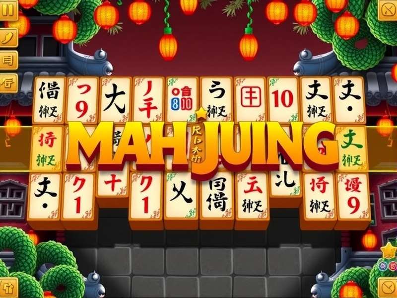 Mahjong Fortuna — A beautifully arranged Mahjong set with Indian decorative elements, representing the fusion of tradition and modern gameplay.