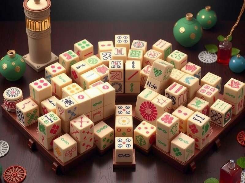 Mahjong Set Automatic – modern automatic Mahjong table in a stylish Indian setting