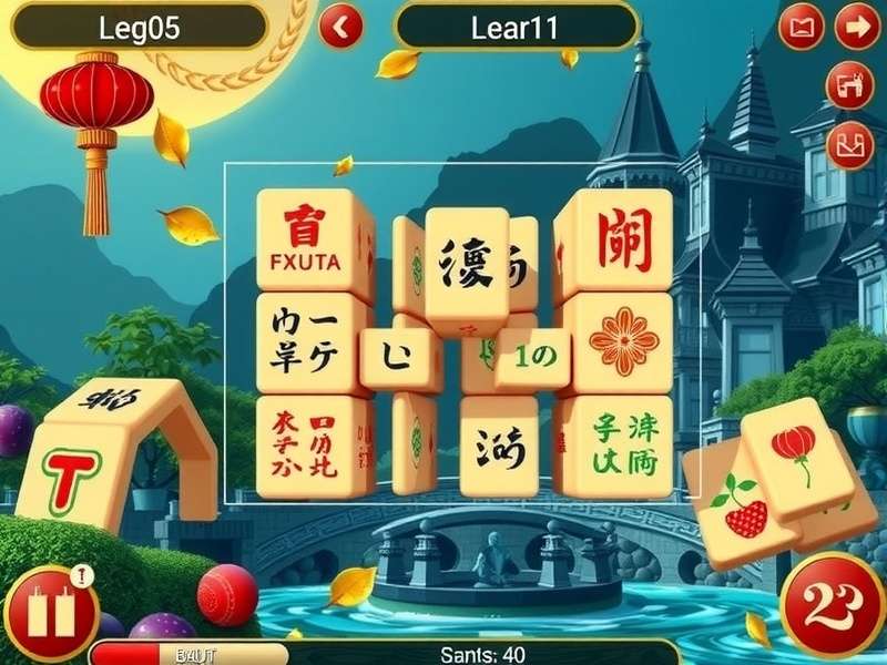 Classic Mahjong tiles arranged in a traditional layout on a wooden board, representing the free downloadable game.