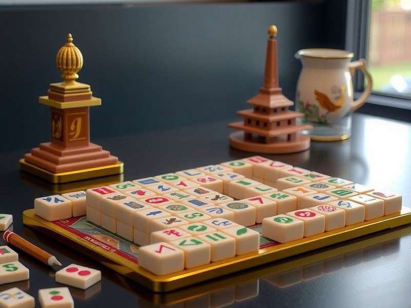 Travel Mahjong Set – Premium portable mahjong tiles in a hard-shell carrying case, ideal for Indian players