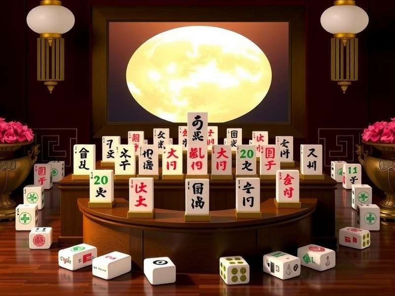 Close-up of Chinese Mahjong Set tiles showing Bamboo, Characters, and Dots suits