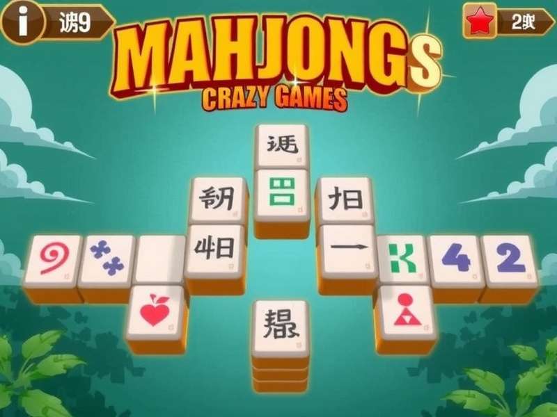 A colorful set of Mahjong tiles arranged for a game, representing the vibrant Mahjong Crazy Games culture in India